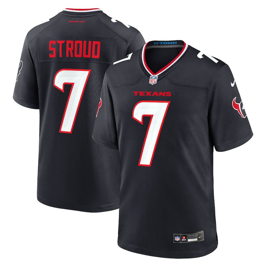 Men Houston Texans #7 C.J. Stroud Nike Navy Game NFL Jersey